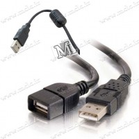 کابل افزایش USB 1.5m نری به مادگی فریت دار سیم و کابل تبدیل و مجموعه سیم های الکترونیکی
